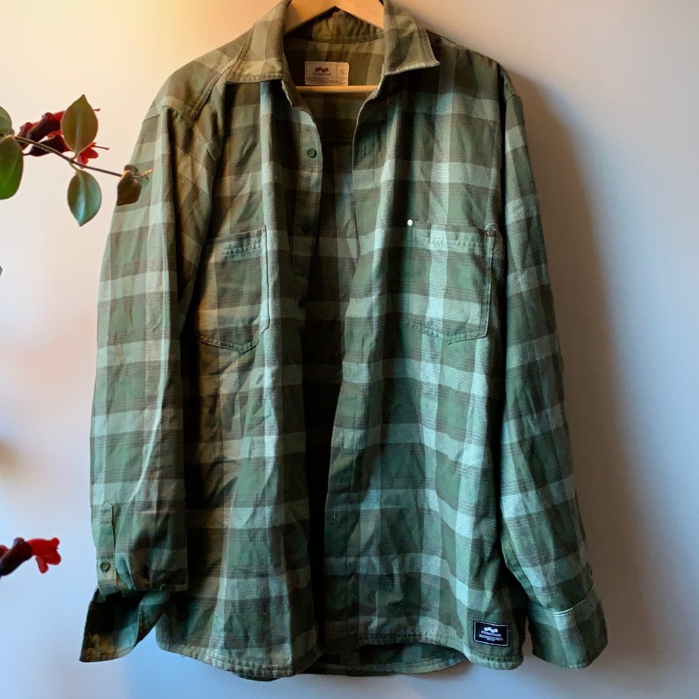 Foursquare Timber Tech Flannel Shirt. Large.